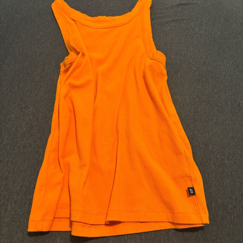 Orange Sleeveless Top